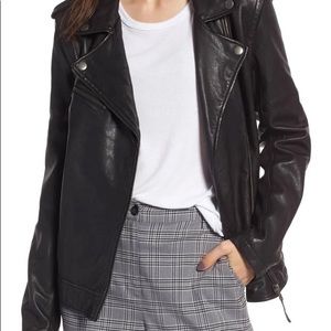 Treasure & Bond Convertible Leather Jacket